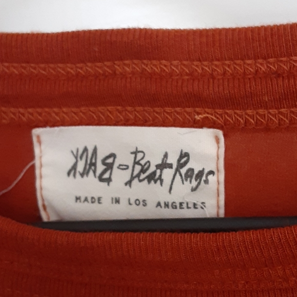 Back Beat Rags Ochre Vintage Crop top - Picture 4 of 4